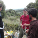 Preparazione della raffia per la legatura delle marze innestate